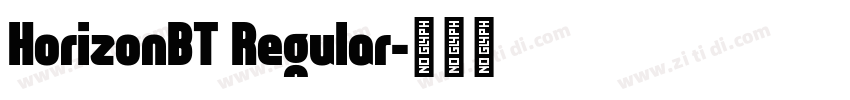 HorizonBT Regular字体转换